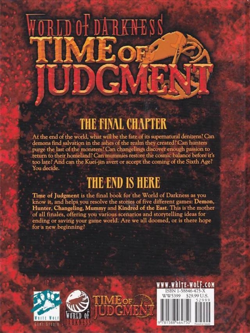 World of Darkness - Time of Judgement (B Grade) (Genbrug)